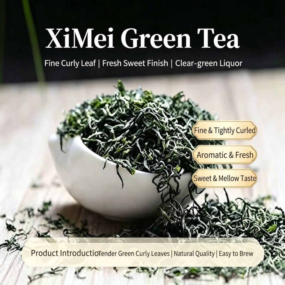 Features tender, uniform, and well-shaped tea strands with a fresh, sweet aroma of beans and fruit. The liquor is clear and bright, offering a mellow, sweet taste that promotes saliva production and quenches thirst. With minimal bitterness or astringency, it is ideal for daily consumption as a hot beverage. OEM/ODM services are available for 5g stick packs and pyramid tea bags, backed by a stable supply of high-altitude, eco-friendly raw materials.